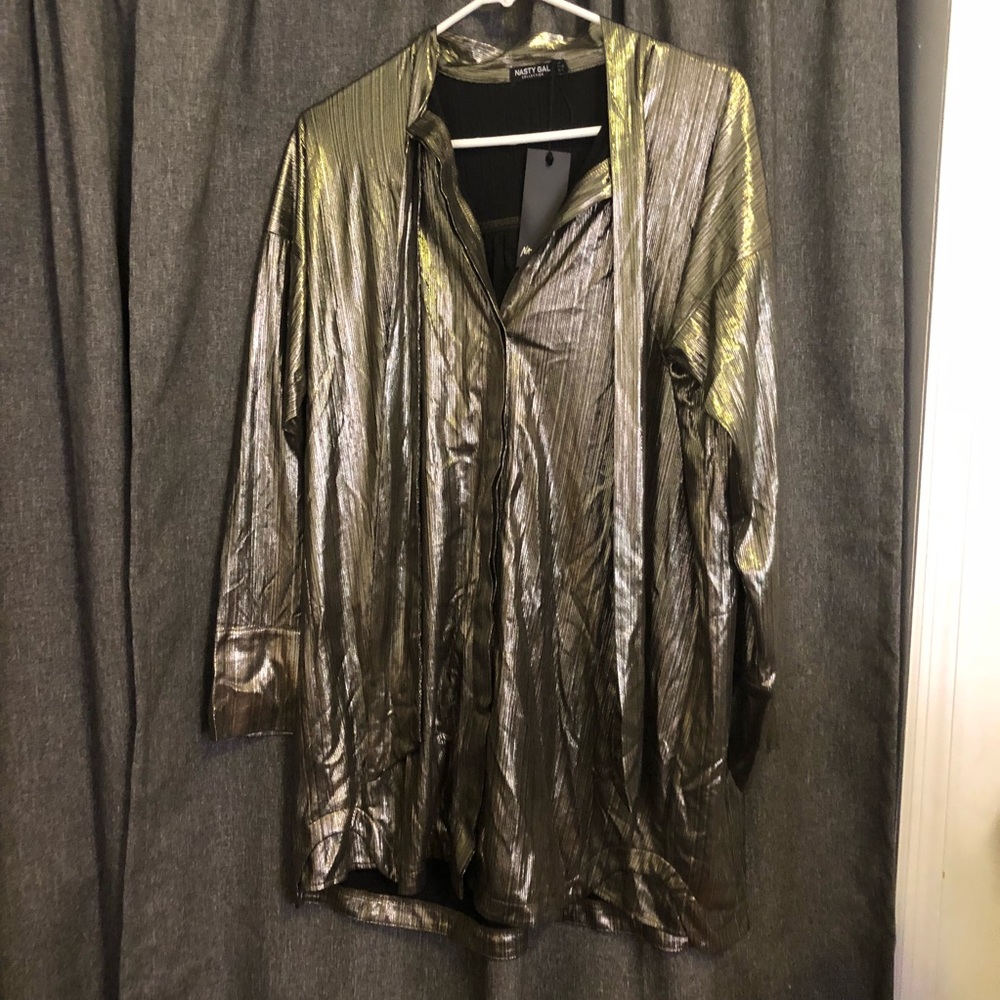 Nasty Gal pussy bow shirt